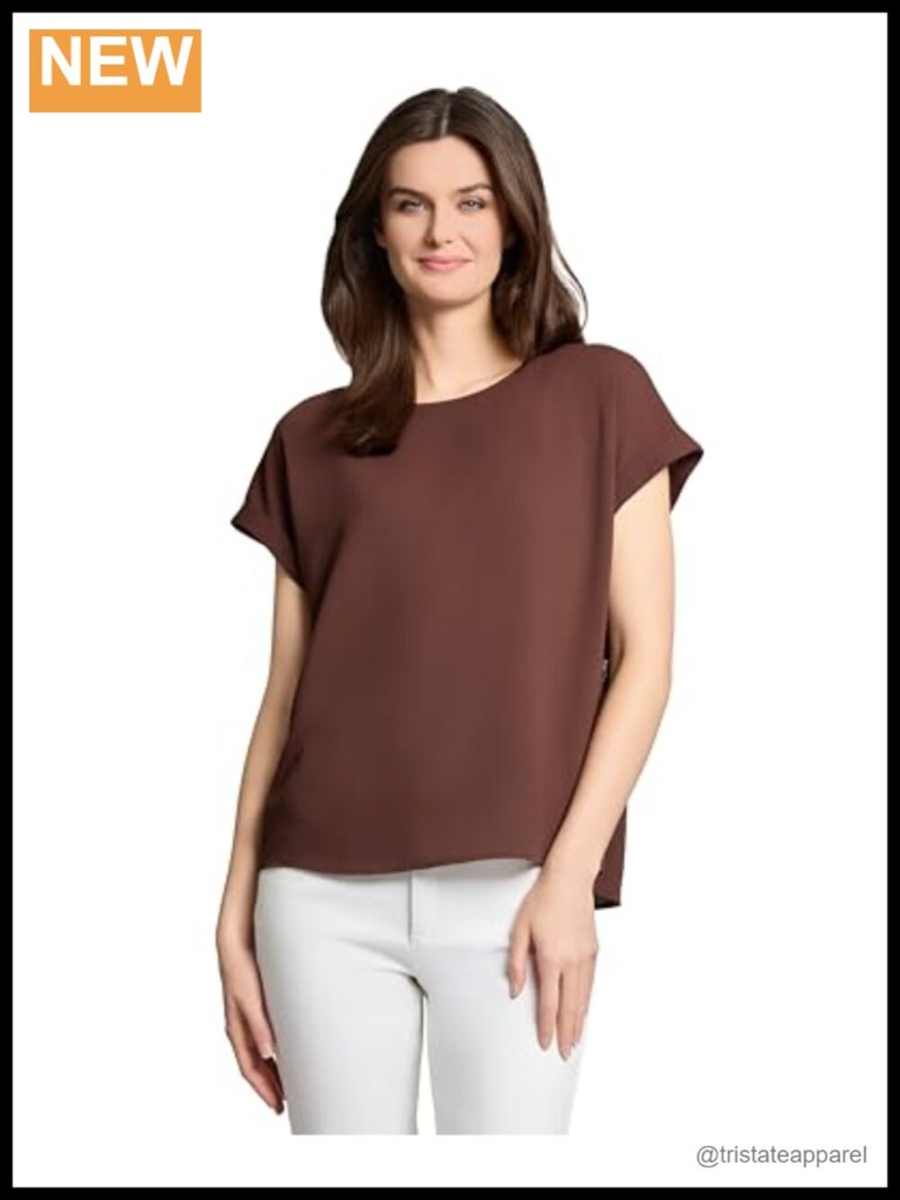 Short Sleeve Button Detail Top Women's Blouse
